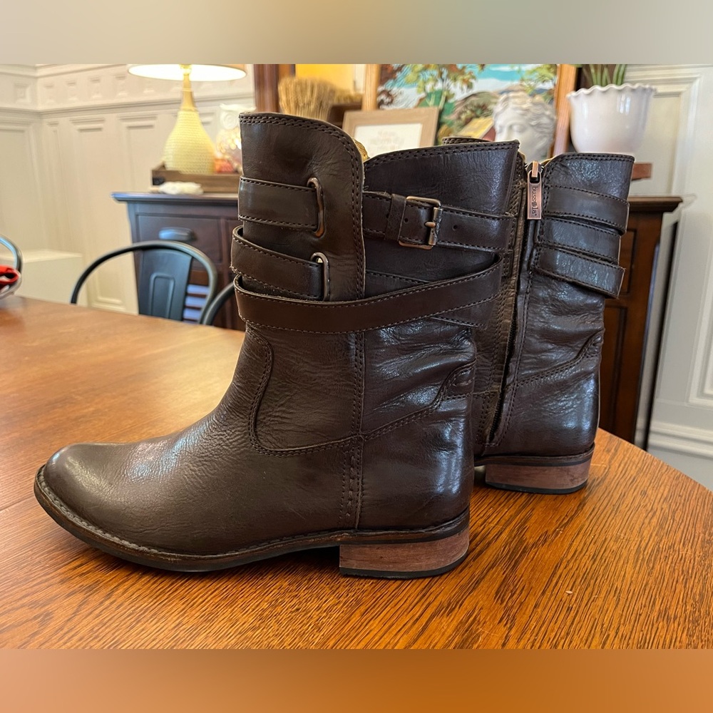 Bussola Sevilla Boot, Brown Leather, Size 41
